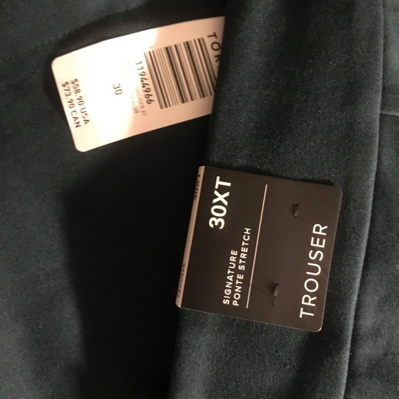 TORRID- STUDIO SIGNATURE PREMIUM PONTE STRETCH TROUSER - GREEN 30XT - Picture 4 of 4